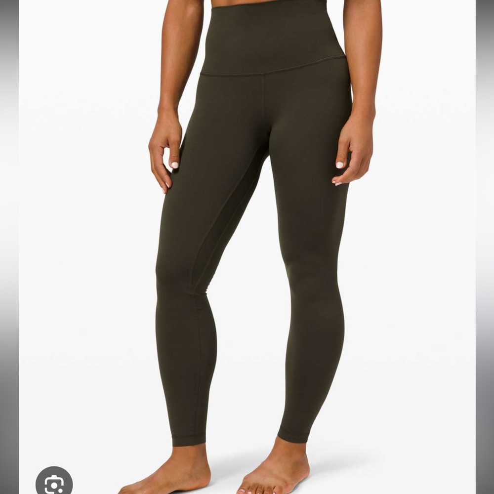Lululemon align leggings in dark olive 28”